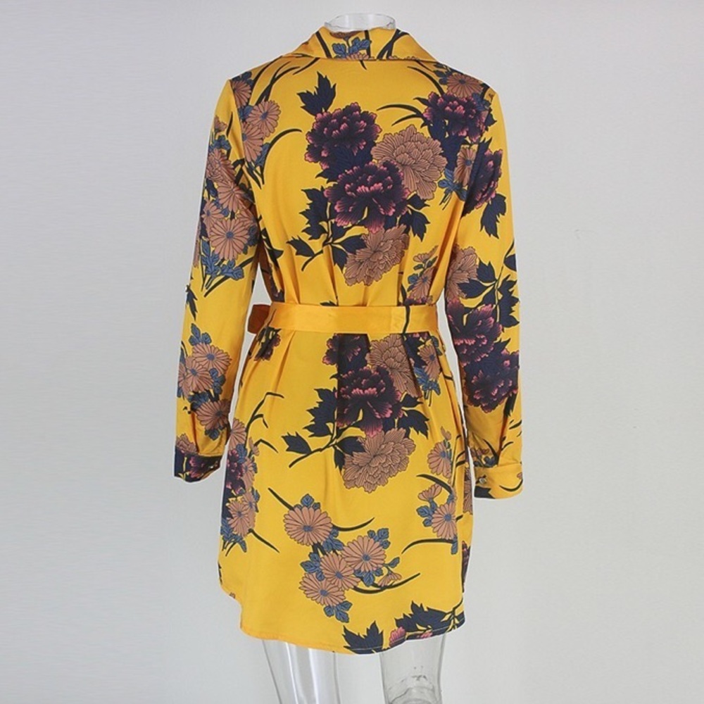 NEW! Silk Floral Dress - Picture 4 of 8